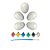 Enfeite Decorativo - 5 Ovos para Colorir - 5 unidades - Artlille - Rizzo - Imagem 1