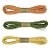 Kit Fios Decorativos de Papel Torcido Verde Amarelo Laranja - 2mm x 10 metros - 3 unidades - Rizzo - Imagem 1