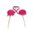 Palito Decorativo - Flamingo - 6UN - ArtLille - Imagem 1