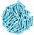 Mini Prendedor de Madeira Azul Claro 2,5cm - 50 Unidades - Rizzo - Imagem 1