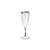 Taça de Champagne com Borda Dourada 180ml - Cristal - 1 unidade - Rizzo - Imagem 1