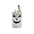 Enfeite de Halloween de Resina - Lata Com Formato De Caveira e Led - 17x8cm - 1 unidade - Cromus - Rizzo - Imagem 1