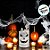 Enfeite de Halloween de Resina - Lata Com Formato De Caveira e Led - 17x8cm - 1 unidade - Cromus - Rizzo - Imagem 3