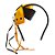 Tiara Halloween com Aranha - Amarelo e Preto - 1 unidade - Rizzo - Imagem 1