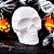 Kit Mini Crânio Halloween - Branco - 6 unidades - Rizzo - Imagem 1