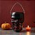 Cesta de Halloween Caveira Preta - 20cm - 1 unidade - Rizzo - Imagem 1