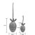 Ovos de Cenouras Listrados Decorativo para Pendurar - 12 unidades - Cromus - Rizzo - Imagem 3