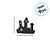Enfeite Decorativo Halloween - Mini Castelo Vermelho Com Glitter- 7cm - 3 unidades - Rizzo - Imagem 2