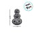 Enfeite Decorativo Halloween - Torre De Abóbora - 22cm - 1 unidade - Rizzo - Imagem 3
