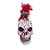 Enfeite Decorativo Halloween - Crânio Com Detalhes Vermelho - 35cm - 1 unidade - Rizzo - Imagem 1