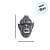 Máscara de Halloween - Monstro Org - 25cm - 1 unidade - Rizzo - Imagem 2