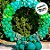 Balão de Festa Látex 7''18cm Redondo - Verde Bandeira - 50 unidades - Balões São Roque - Rizzo - Imagem 3