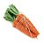 Maço com 3 Cenouras Decorativas - 20cm - 1 unidade - Cromus - Rizzo - Imagem 1