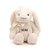 Coelho de Pelúcia Branco com Laço Personalizado - 31cm - 1 unidade - Rizzo - Imagem 1