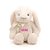 Coelho de Pelúcia Branco com Laço Personalizado - 31cm - 1 unidade - Rizzo - Imagem 2