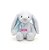 Coelho de Pelúcia Azul com Laço Personalizado - 31cm - 1 unidade - Rizzo - Imagem 2