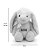 Coelho de Pelúcia Azul com Laço Personalizado - 31cm - 1 unidade - Rizzo - Imagem 4
