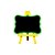 Lousa MDF Verde e Amarelo 26x30cm - 1 unidade - Rizzo - Imagem 1