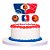 Topo de Bolo - NBA - 4 unidades - FestColor - Rizzo - Imagem 1