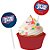 Pick Decorativo - Liga da Justiça - 8 unidades - Festcolor - Rizzo - Imagem 1
