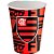 Copo de Papel 200ml Festa - Flamengo - 8 unidades - Festcolor - Rizzo - Imagem 1
