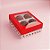 Caixa 4 Bombons Quadrado com Visor - Amor - 8x8x3cm - 6 unidades - Festcolor - Rizzo - Imagem 1