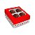 Caixa 4 Bombons Quadrado com Visor - Amor - 6 unidades - Festcolor - Rizzo - Imagem 1
