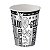 Copo de Papel 300ml Preto e Branco - 25 unidades - Food Service Festcolor - Rizzo Embalagens - Imagem 1