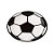 Prato de Papel Redondo Biodegradável - Bola de Futebol - 8 unidades - Rizzo - Imagem 1