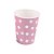 Copo papel Poa Rosa Bebe Biodegradável - 10 unidades - 270 ml - Rizzo - Imagem 1
