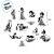 Mini Personagens Decorativos - Jasmine - 12 unidades - Regina - Rizzo - Imagem 2