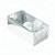 Caixa 2 Doces com Tampa Transparente Nº 2 (8,5cm x 4cm x 3,5cm) Prata - 10 unidades - Assk - Rizzo - Imagem 1