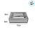 Caixa com Tampa Transparente PVC Nº 5 (9cm x 12cm x 4cm) Prata  - 10 unidades - Assk - Rizzo - Imagem 2