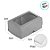 Caixa 2 Doces com Visor S1 (6cm x 9cm x 4cm) Prata - 10 unidades - Assk - Rizzo - Imagem 2