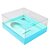 Caixa Ovo de Colher Kit Confeiteiro - Meio Ovo de 100g - 20,5cm x 17cm x 8,5cm - Azul - 5 unidades - Assk - Imagem 1