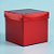 Caixa Cubo Para Presente Metalizada com Textura Vermelho 15x15x15cm   - 10 unidades - ASSK - Rizzo - Imagem 1