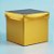 Caixa Cubo Para Presente Metalizada com Textura Dourado 12x12x12cm - 10 unidades - ASSK - Rizzo - Imagem 1