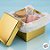 Caixa Cubo Para Presente Metalizada com Textura Dourado 10x10x10cm - 10 unidades - ASSK - Rizzo - Imagem 3