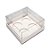Caixa Base Brigadeiro - Branco - 4 cavidades (9x9x4,5cm) - 10 unidades - Assk - Rizzo - Imagem 1