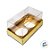 Caixa Base Brigadeiro - Dourado - 2 cavidades (8,5x5x4,5cm) - 10 unidades - Assk - Rizzo - Imagem 2