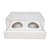 Caixa Ovo de Colher - Dois Meio Ovo de 100g a 150g - 20cm x 15,5cm x 10cm - Branca - 5 unidades - Assk - Rizzo - Imagem 1