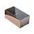 Caixa 2 Doces com Tampa Transparente Nº 2 (8,5cm x 4cm x 3,5cm) Bronze 10 unidades Assk Rizzo Embalagens - Imagem 1