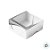 Caixa com Visor S16 (7cm x 7cm x 3cm) Prata - 10 unidades - Assk - Rizzo - Imagem 2