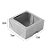 Caixa com Visor S16 (7cm x 7cm x 3cm) Prata 10 unidades Assk Rizzo Embalagens - Imagem 2