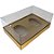 Caixa Ovo de Colher - Dois Meio Ovo de 100g a 150g - 20cm x 13cm x 8,8cm - Ouro - 5 unidades - Assk - Rizzo - Imagem 1