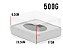 Caixa Ovo de Colher - Meio Ovo de 500g - 20,5cm x 17cm x 9,7cm - Branca - 5unidades - Assk - Rizzo - Imagem 2