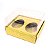 Caixa Ovo de Colher Duplo - Meio Ovo de 50g - 10cm x 10cm x 4cm - Ouro - 5unidades - Assk - Páscoa Rizzo Embalagens - Imagem 1