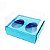 Caixa Ovo de Colher Duplo - Meio Ovo de 50g - 10cm x 10cm x 4cm - Azul - 5unidades - Assk - Páscoa Rizzo Embalagens - Imagem 1