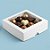 Caixa 9 Doces com Visor S3 (14cm x 14cm x 4cm) Branca - 10 unidades - Assk - Rizzo - Imagem 1