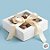 Caixa 9 Doces com Visor S3 (14cm x 14cm x 4cm) Branca - 10 unidades - Assk - Rizzo - Imagem 3